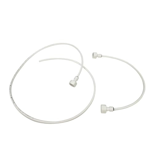 FixtureDisplays® 2PCS White 1/4" Water Pipes Plastic with Three 1/2-inch Water Pipe Connectors 10180-TUBE-1D