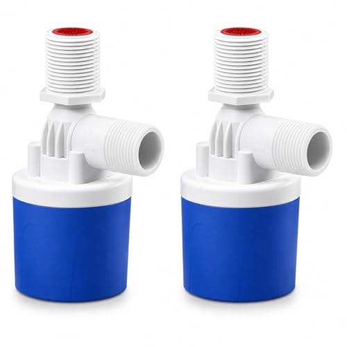 2PCS Water Float Valve, 1/2" Top Inlet Automatic Water Level Control Valve,Shut Off Valves for Water Tank, Pool, Livestock Troughs - size: 1/2'' --2 Pcs