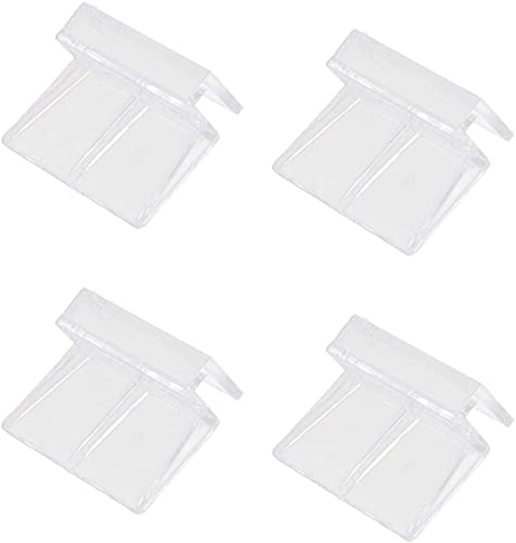 4Pcs Plastic Aquarium Fish Tank Glass Cover Clips Support Holders 6mm Lovely and professional