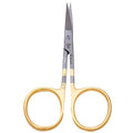 Dr. Slick Iris Scissor, 3-1/2", Gold Loops, Straight - size: 3-1/2" - Straight Tip (SI35G)