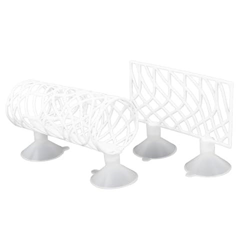 Betta Fish Tunnel, Betta Sleeping Tube Hollow Design for Small Fish & Shrimp, Betta Hammock Fish Decorations Toys for Betta Guppies Resting, Aquarium Decorations - color: White