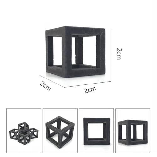 Balacoo 15 Pcs Shrimp Hideout for Aquarium: Ceramic Shelters Shrimp Breeding Cave, Aquarium Cubic Hideaway for Small Fish Crayfish - Fish Tank Accessories