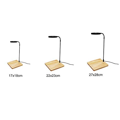 LED Aquarium Light 360 Degree Full Spectrum LED Light with Bamboo Board 10W Nano Fish Tank Light USB Powered Flat Nano Aquarium Light Bett a Fish Tank Light for Plant Growth - size: 10w l / 10.62x11.22inch