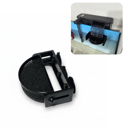 Aquarium Filter Baffle with Suction Cups, Fish Tank Flow Controller, Water Surface Calmer & Flow Reducer for Betta Fish and Shrimp (Black)