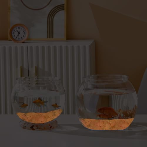 Kaiyuan Dynasty 300pc Fish Tank Glow in The Dark Rocks Glow Rocks for Fish Tank Glow in The Dark Stones Luminous Stones for Aquarium,Pink (0.8-1.2") - color: Pink, size: 300