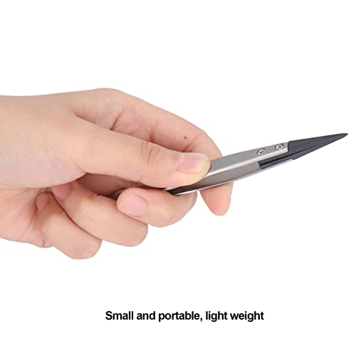 Plastic Tweezers, Anti-Static Rubber Tip Tweezers for Emiconductor Microelectronics