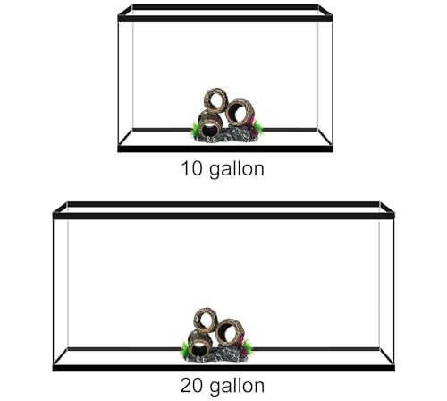 UNEAK - Aquarium Decorations Three Stacked Broken Barrels Fish Tank Decoration Ornament Landscaping Over Rocks Cave Saltwater Freshwater Small & Medium Fish Garden Pond Ornaments Resin - color: Barrel