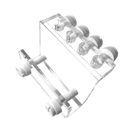 Acrylic Aquarium Soft Tube Fixture Holder for Holding Doing Pump Soft Hose (2 Pieces)