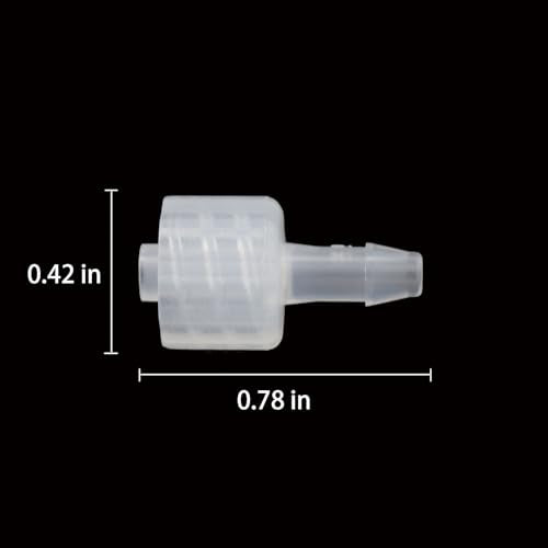 10PCS Female Threaded Luer Hose Adapter 1/8 Inch Barbed Joint Polypropylene Pipe Connector Suitable for Analytical Instruments and Aquarium Equipment