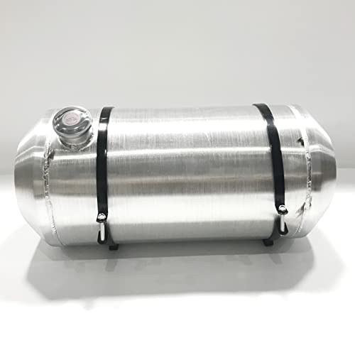 Fuel Tank 12 1/2 Gallon 12x26" 3/8NPT Outlet End Fill Spun Aluminum Gas Tank 12.5 Gals - size: 12" x 26"
