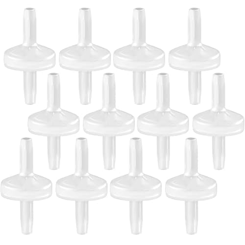 12 Packs Check Valve 1/4”(6MM) One-Way PVDF Plastic Hose Barb for Liquid Air - size: 1/4 Inch, style: 12 Pcs