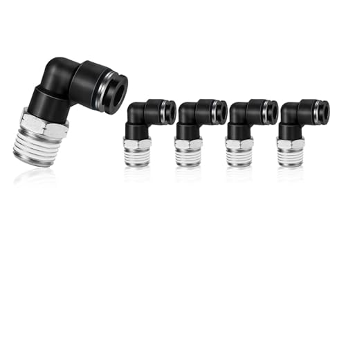 CEKER 5/16 Elbow Male Airlines Push Fittings 90 Degree Push to Connect Fittings Air Fittings, PL 5/16 Tubing Od x 1/8" Npt Thread Pneumatic Push In Connectors Quick Connect Tube Fittings 2Packs - size: 5/16" OD X 1/8" MNPT