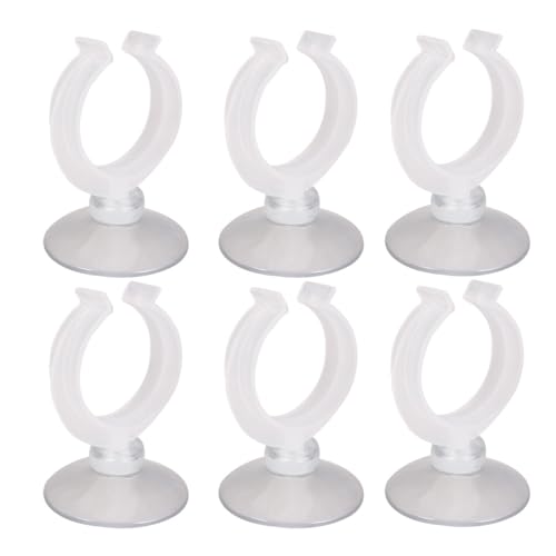 Abaodam 6 Pcs Window Candle Suction Cups Clamp Christmas Candle Suction Cups Holder - Aquarium Isolation Clip Air Hose Tube Holders Clamps for Fish Tank 32mm - size: Size 3