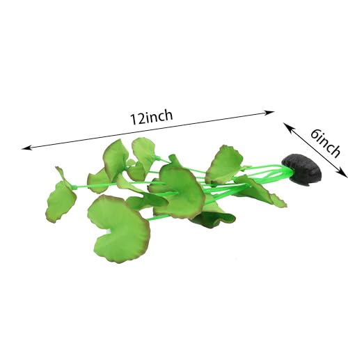 2-Pack 12 Inch Aquarium Silk Aquarium Plants, Artificial Plastic Plant for Small Tank, Goldfish, Fish Hides (Green B, 12 Inch) - color: Green B