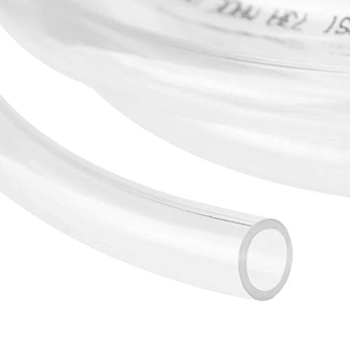 Eastrans Clear Vinyl Tubing Flexible PVC Tubing, Hybrid PVC Hose, Lightweight Plastic Tube, by 1/2 Inch ID, 25-Feet Length - size: ID 1/2 INCH, style: 25 Feet