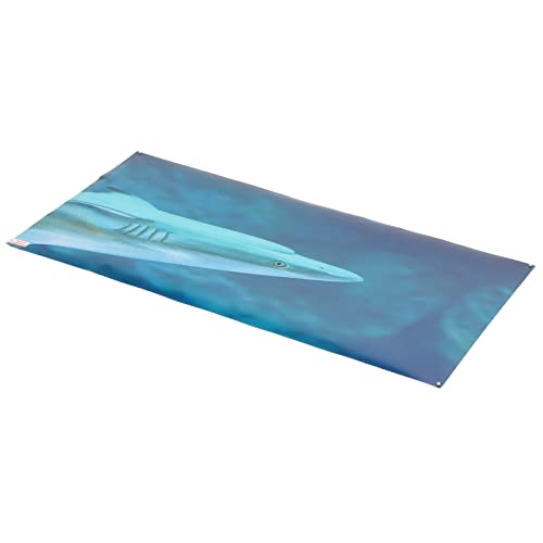 Aquarium Background Paper PVC Self Adhesive 3D Fish Tank Poster, Fade Underwater Scene Sticker with Clear Adhesive Backing for Glass Aquariums and Aquascapes (61 * 41CM) - size: 61*41cm