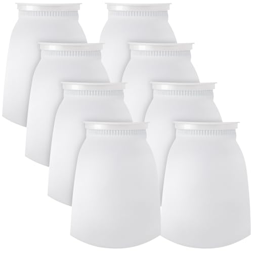 Jecery 16 Pack Ring Filter Socks 200 μm Aquarium Filter Bags Aquarium Socks for Tank Sump Saltwater Freshwater(12 × 7 inches) - size: 12 × 7 inches