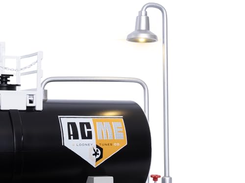 Lionel Looney Tunes Acme Plug-Expand-Play Tank O Gauge Model Train Accessory – Illuminated Tank with Metal Platform & Walkways, Railroad Scenery, Age 14+