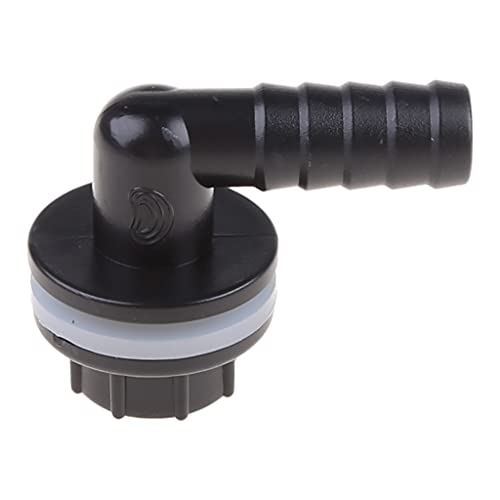 Flexible Tank Adapter (Bulkhead), Water Pipe Storage Adapter Connector, Plastics Elbow Quick Connector, 14mm Inner Diameter, Leakproof, Easy Installation, for Aquariums, Ponds Water Piping