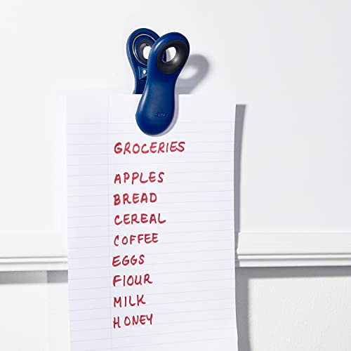 Oxo All Purpose Magnetic Clips, 1 EA - color: Navy Blue/Yellow/Red & Light Blue, size: 4 Piece All-Purpose Set