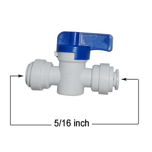 MALIDA 5/16" O.D. 32ft Plastic Water pipe RO Tubing+10pcs quick connector set,for RO Water Filter System, Aquariums, Refrigerators. - style: 5/16" tubing fitting set