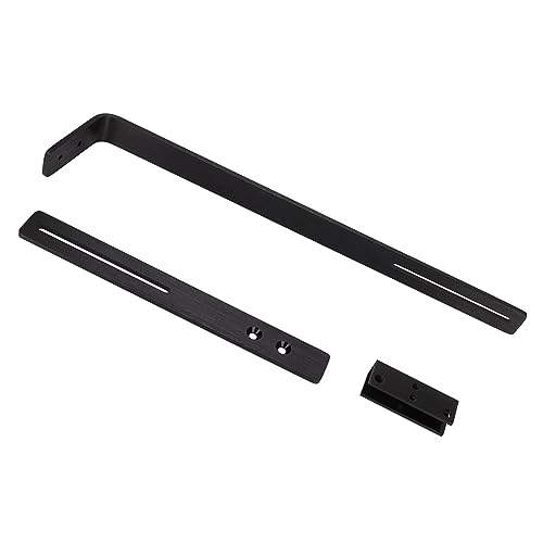 flexman Fish Tank Chandelier Bracket, 15.7x10.2 Aluminium Alloy Cylinder Aquarium Light Stand Kit, Full Spectrum Drop Light Mount Bracket for Fish Tank Bonsai (Black)