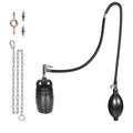 2 Inch Inflatable Pipe Plug Balloon Kit with Extension Hose,Safety Chain & Pump, Rubber Sewer Test Ball for Drain Blocking, Plumbing Pressure Testing/Leak Detection(Fits 1.8"-2.2" Pipes) - size: 2 Inch