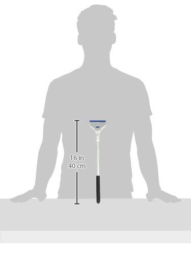 Continuum Aquatics AquaBlade P - Acrylic Safe Aquarium Scraper w/ Plastic Blade, Long, White - size: 15-inches