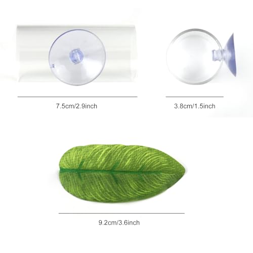 NAANEEZOO Betta Tube Tunnel, Hollow Design Fish Cave Hideout with Suction Cup, Safer Toys for Small Fish & Shrimp, Aquarium Decor