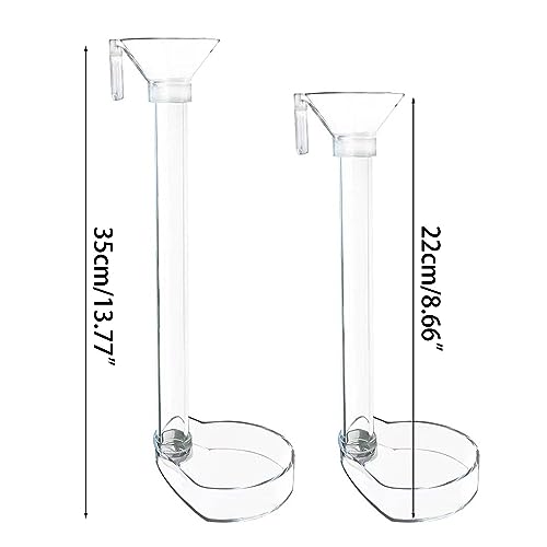 Shrimp Feeding Dish Set, Aquarium Fish Feeder Tube Kit Clear Shrimp Tube with Brush for Fish Tank