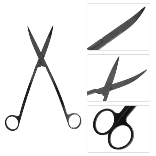 POPETPOP Professional Aquarium Tools Portable Fish Tank Scissors Water Plant Scissor for Aquarium Algae Scissor Plant Trimmer