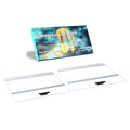 2PCS Set 22.08x16.57x0.16in（Each Piece） Clear Tempered Glass Canopy,75/90/110 Gallon Aquarium Fish Tank Hoods for Aqueon - size: 2PCS-22.08x16.57in