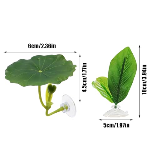 Betta Resting Leaf – Artificial Aquarium Plant Bed, Fish Tank Sleeping Pad | Soft Floating with Strong Suction Cup Support for Betta Comfort Relaxation