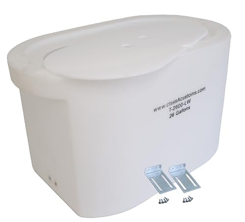 Marine T-2600-LW 26 Gallon Livewell/Baitwell for Live Fishing Bait, and Keeping Caught Fish Alive. Use on Fishing Boat, Pontoon Boat, Piers, and Fishing Docks, and for Shore Fishing.