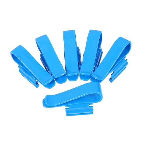 Milisten 6pcs Aquarium Hose Clamps for Fish Tank Water Pipe Fixing Multi-functional Plastic Clips for Easy Installation and Secure - color: Blue