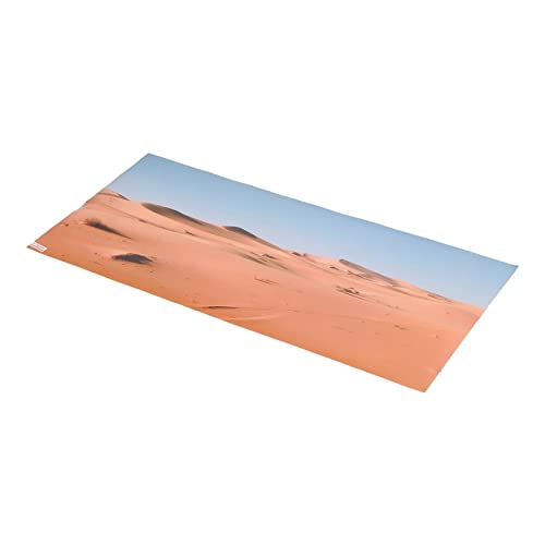 Aquarium Poster PVC Self Adhesive 3D Desert Style Fish Tank Background Decoration, Vivid Underwater Scenery Wallpaper for Freshwater and Saltwater Tanks (91 * 50CM) - size: 91*50CM