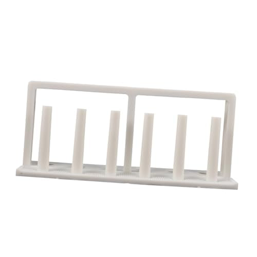 Ipetboom Plastic Test Tube Rack Holder for Water Quality Testing, Laboratory Tube Organizer with Portable White Plastic Stand, Suitable for Aquariums and School Labs