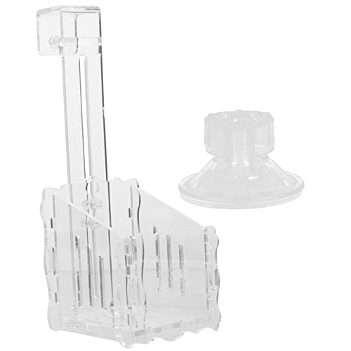 YARNOW Aquarium Driftwood Planter Acrylic Plant Holder Suction Cup Fish Tank Planting Cup