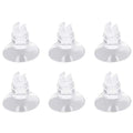 MroMax Aquarium Suction Cup Clips Airline Tubing Hose Heater Clips Clamps Holder for Fish Tank Clear 4mm to 6mm 6Pcs - size: 6pcs 4mm to 6mm