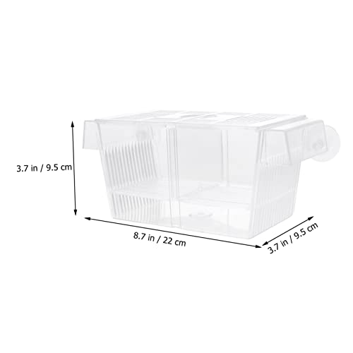 Kisangel 1pc Fish Breeding Box Cups Transparent Isolation Case for Aquarium Hatching and Acclimation Efficient Fish Breeder Box Optimal Water