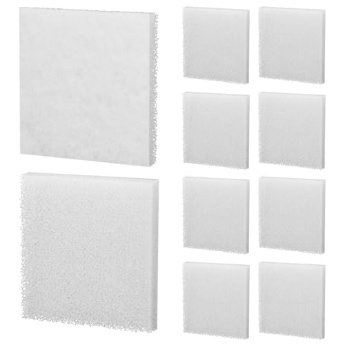 Magluv C3 Poly Foam Pad Fit for Fluval C3 Power Filter White Filter Foam Aquarium Filter Pad Media Replacement, 10-Pack (C3) - color: C3