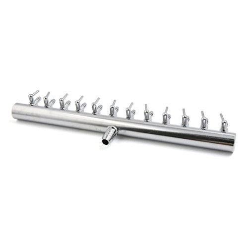 uxcell Stainless Steel 12 Ways Air Flow Splitter Lever Control Valve for Aquarium
