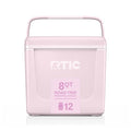 RTIC 8 QT Road Trip Personal Cooler, Small, Compact, Insulated, Portable Ice Chest Box for Food, Drink, Beverage, Beach, Camping, Picnic, Fishing, Boat, 12-Can Capacity - color: Pale Pink