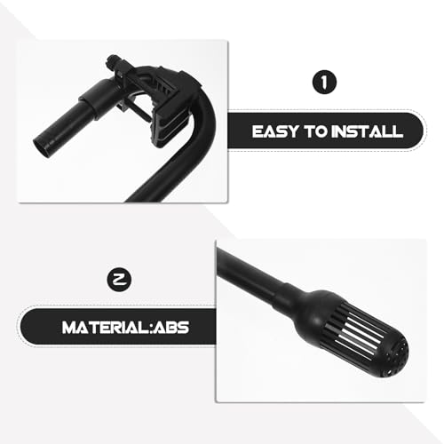 BESPORTBLE Aquarium External Canister Filter Inlet Outlet Tube, Fish Tanks Water Tubing with Intake, Inflow Outflow Kit, Easy Install Aquarium Filter Accessories, Black