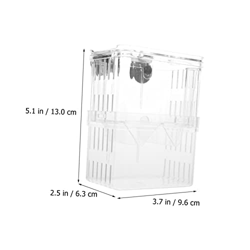 Milisten Aquarium Breeder Box Fish Tank Hatching Incubator Double Layer Isolation Box