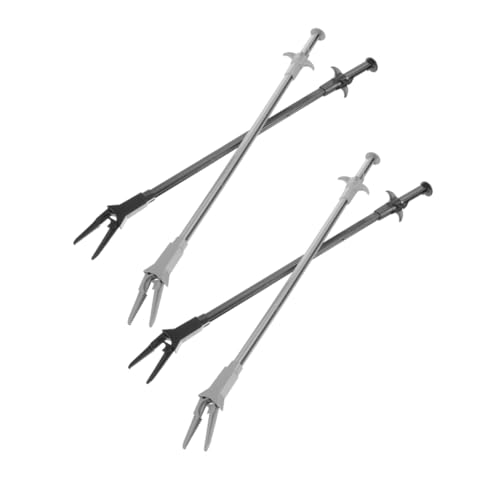 COLLBATH 4pcs Extra Long Aquarium Tweezers Versatile Fish Tank Planting Tools for Aquascaping Feeding and Maintenance Durable Construction with Special Clamp Design for Precision Handling
