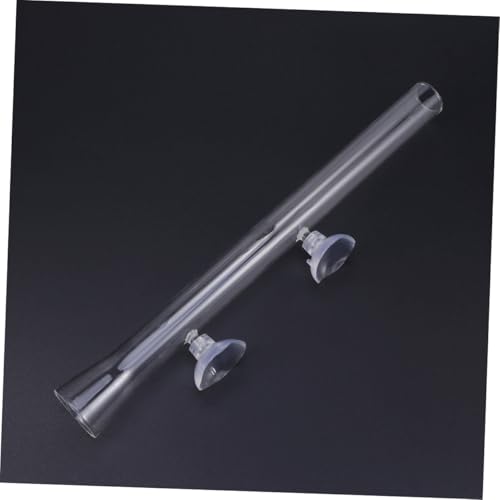 GANAZONO Aquarium Shrimp Feeder Tube and Dish Glass 200mm Fish Feeding Tool for Aquarium Shrimp and Fish Tank Supplies