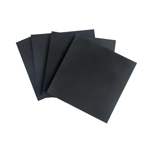 4 Pieces Anti Vibration Pads 1/4 in Thick X 4 in X 4 in, Neoprene Rubber Pads, Hard Rubber Block for Anti-Slip, Shock Absorption, Protection - size: 4in X 4in X 1/4in, style: No adhesive,Rubber