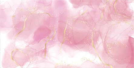 Pink Marble Aquarium Background, Art Abstract Pink Gold Line Marble Terrarium Background, Coloful Marble Glass Terrarium Background 72X18IN with 8 EVA Double-Sided Tape - color: Marble02, size: 72X18in/180X45cm