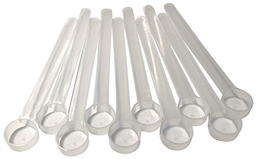 1 mL (1 CC) Long Handle Plastic Measuring Spoon for Coffee, Protein Powder, Pet Food, Spices, Grains, Dry Goods – Food-Grade BPA-Free (Pack of 10) - size: 1 mL | 1 cc